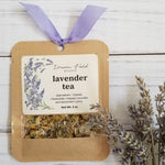 Close up of Lavender Tea Sachet