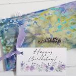 lavender eye pillow with Happy Birthday note