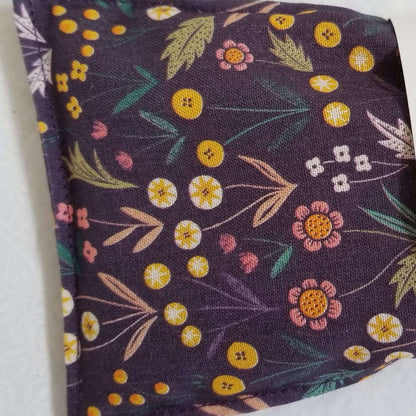 Close up of forest floral cotton print