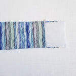 Weighted Eucalyptus Eye Pillow with Cotton Cover - Blue Watercolor Layers