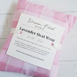 Medium Lavender Heat Wrap - Flannel Cover, 6" x 14", 22 oz., Pink Plaid