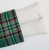 Medium Lavender Heat Wrap - Flannel Cover, 6" x 14", 22 oz., Green & Red Plaid