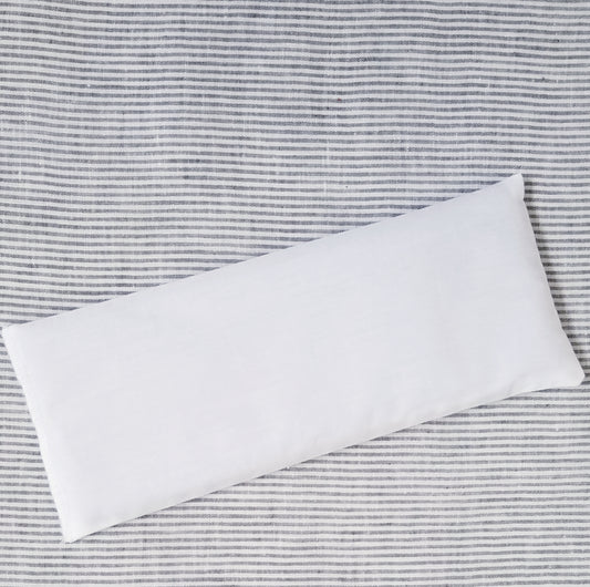 eye pillow replacement bag white on striped background
