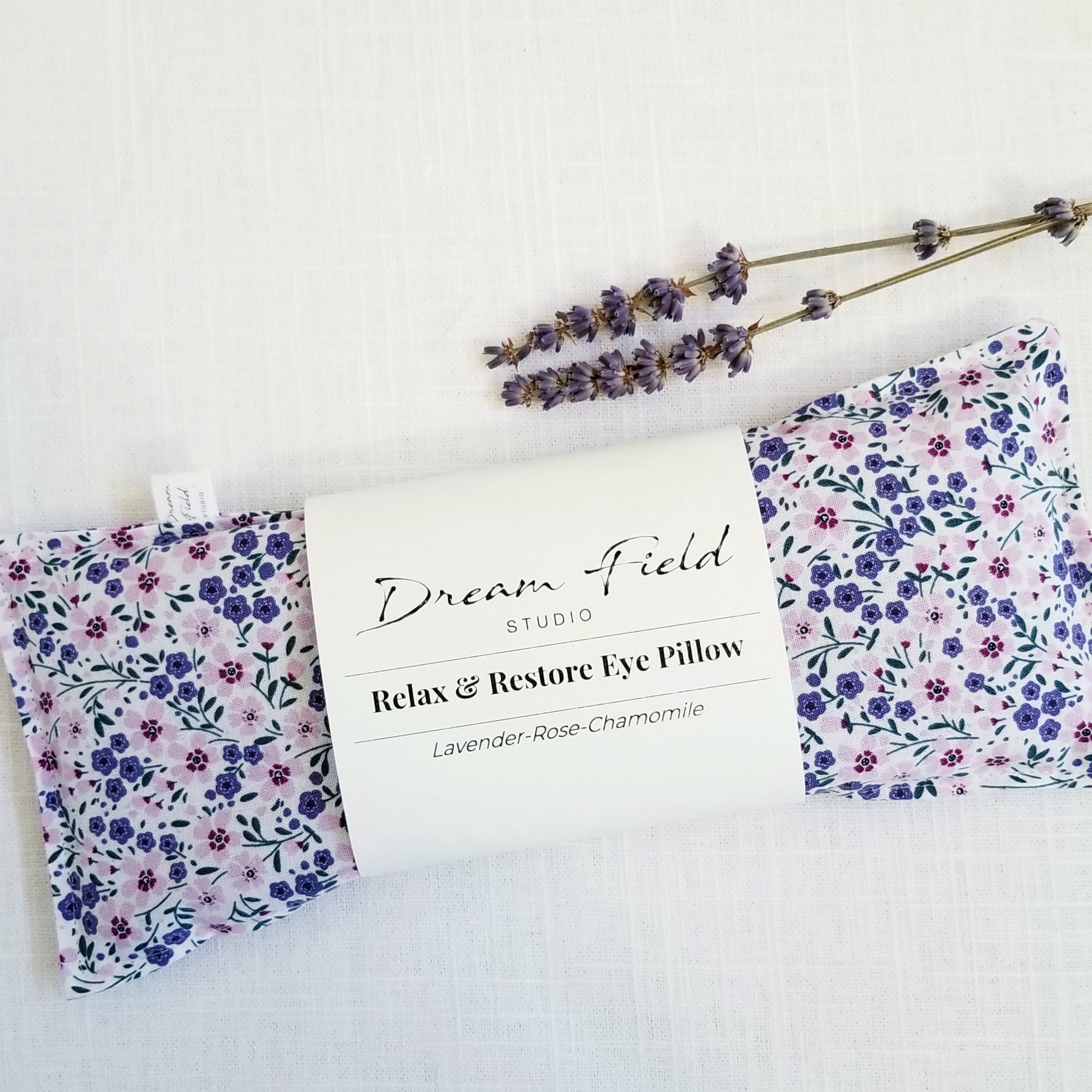 lavender eye pillow by Dream Field Studio
