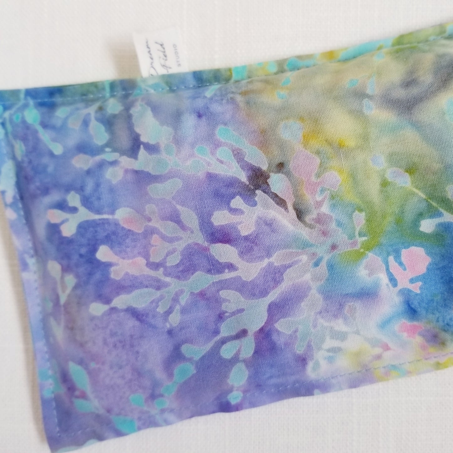 Weighted Eucalyptus Aromatherapy Eye Pillow -  Soft Rainbow Batik