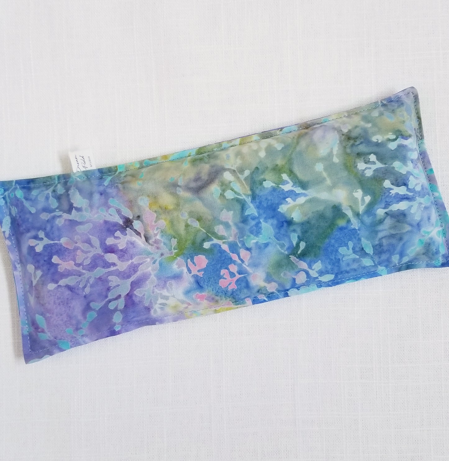 Weighted Eucalyptus Aromatherapy Eye Pillow -  Soft Rainbow Batik