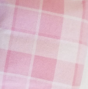 lavender heat wrap close up of pink plaid cover