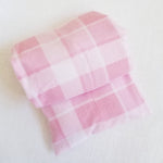 pink plaid lavender heat wrap rolled up