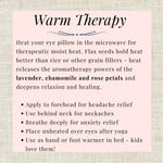 Detailed instructions for using Warm Therapy