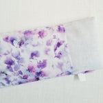 lavender cotton lawn eye pillow cover with inner white bag