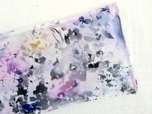 lavender eye pillow closeup of pastel watercolor