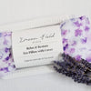 Organic Lavender Weighted Eye Pillow with Washable Cover - Lavender Watercolor Print