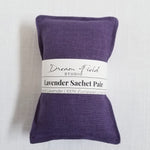 pair of linen lavender sachets for gift set