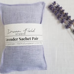 organic lavender paid of sachets with stick of lavender