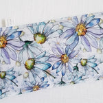 Weighted Flaxseed & Lavender Eye Pillow - Blue Watercolor Daisies
