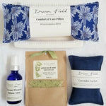 Mint Eye Pillow Gift Set with Sleep Spray, Lavender Sachet & Bath Soak